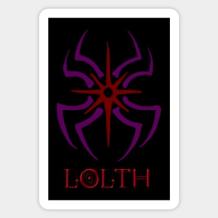 Symbol of Lolth DnD Goddess of Darkness and Drows. Baldurs gate 3. Sticker